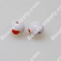 Round Beads with Double Heart, Plastic Beads,12mm