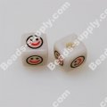 Smiley-face Beads, Square Beads,10*10mm