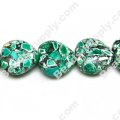 Synthetic Turquoise Heart Beads,Green