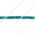 Turquoise 4x6mm Column Shape Beads