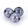 12mm round Spray-painted acrylic beads,black color