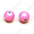 8 MM Satin Beads , Pink