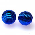 Beads,UV coated plastic round beads,20mm round beads,blue
