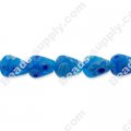 Millefiori Glass Multi-Flower Teardrop Beads 8x10 mm