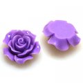 Resin Flower Cabochon, layered, purple ,more colors for choice, 13mm, Sold by 200 pieces