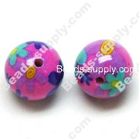 Spray-Paint Round Beads 20mm