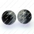 Acrylic Crackled beads ,Round Beads 8mm ,black color