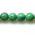 Bead ,Dyed Fossil beads ,round 12mm , Lt Green