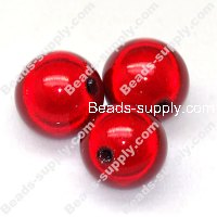 Miracle Beads Round 14mm , Red