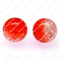 Acrylic Crackled beads ,Round Beads 8mm ,orange color