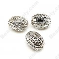 Antique Silver Plated Acrylic Beads 12x16mm