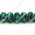 Briolette Lampwork Beads 6*8mm,Aquamarine