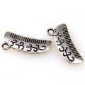 Charm,antiqued"pewter" (zinc-based alloy), 8x21mm comb. Sold per pkg of 500
