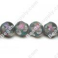 Glass Beads Faced Transparent Beads 14mm