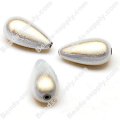 Miracle Beads Teardrop beads 12 *23mm , Silver