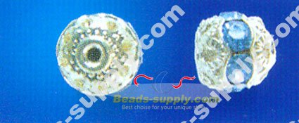 Strass Roundel Beads 10mm - Click Image to Close