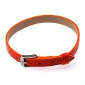 8mm DIY P.leather bracelet,fits for 8mm slide charms,orange