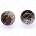 Acrylic Crackled beads ,Round Beads 12mm ,coffee color