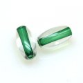 Acrylic Oval Beads ,Inside Color Beads 15*7.5mm ,Green
