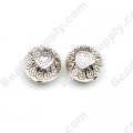 Antique Silver Plated Acrylic Beads