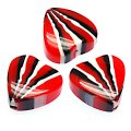 Beads,stripes damasks resin heart beads ,10x21mm heart beads,red color