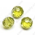 Briolette Glass Beads 11mm*14mm,Lt Olivine