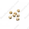 Gold Plating Star Beads 6mm