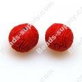 Lacquer carving Beads ,15mm ,Red