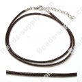 2.0mm Waxy cord necklace , Coffee