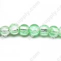 Glass Silver Foiled Round Beads 18mm