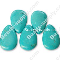 Imit.Turquoise 17x27mm Teardrop Shape Beads