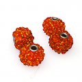 Indonesia Jewelry Beads, 10x13mm,orange handmade beads,sold of 20 pcs