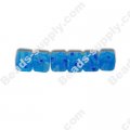Millefiori Glass Multi-Flower Cubic Beads 6x6 mm