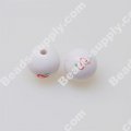 Round Beads with Dragon, Plastic Beads,12mm