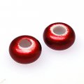 Beads,7x14mm crackled rondelle large hole beads,red color,sold of 450 pcs per pkg