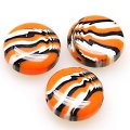 Beads,stripes damasks resin coin beads ,8x18mm flat round,orange color