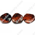 Brown Obsidian 18mm Wavy Round Shape Beads