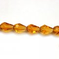 Glass Beads Faced Teardrop 8x11 mm