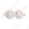 Glass Pearl Round Bead 8mm White