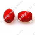 Wood Rice Bead 13*17mm Red