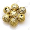 Bead,acrylic shimmering beads,golden,wrinkle Round Beads 4mm