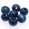 Beads,10mm round wooden beads ,blue color . Sold of 100 PCS