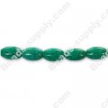 Imit.Turquoise 10x15mm Olive Shape Beads