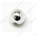 Silver Coated Round Beads 18mm