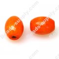 Wood Rice Bead 13*17mm Orange