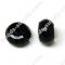 Acrylic Solid Black Faced Beads