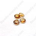 Amber color Disc Beads 5x9mm