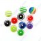 Bead, resin, Assorted Color, 8mm round.