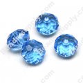 Briolette Glass Beads 11mm*14mm,Lt Blue