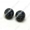 Polyclay/Fimo Round Beads 14mm,Black